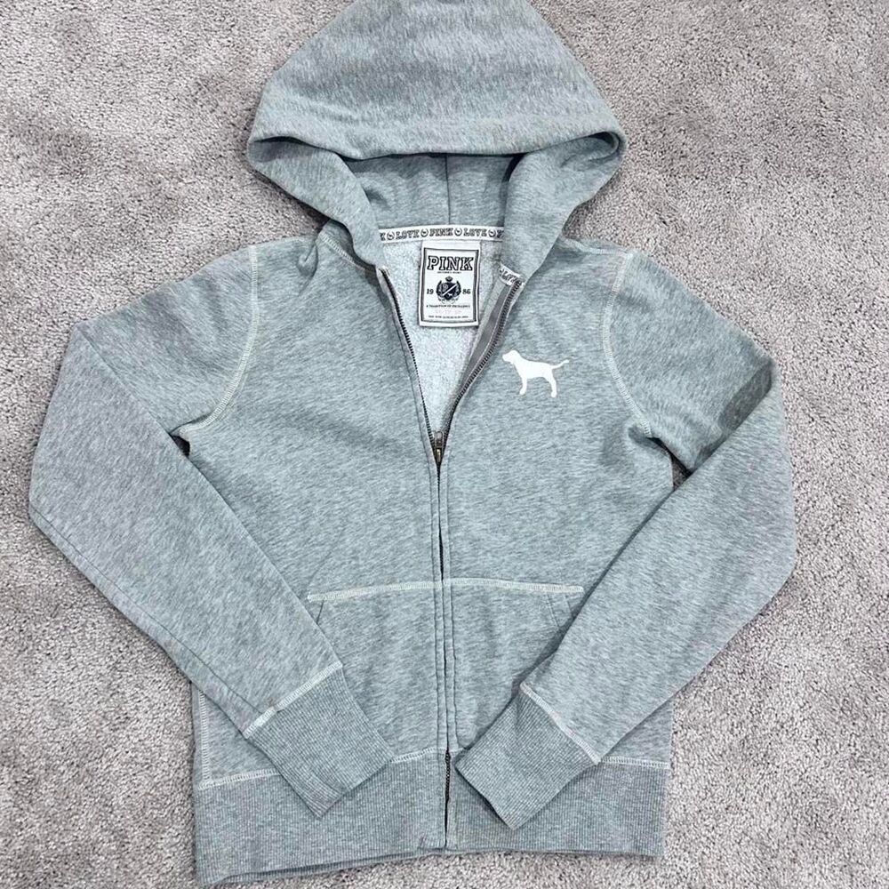 Victoria-s-secret-pink Women's Grey Hoodie